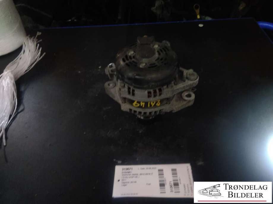 Dynamo til Toyota Yaris, 2012-2014 (Type III, Fase 1)  (TOYOTA|27060-0Q150)