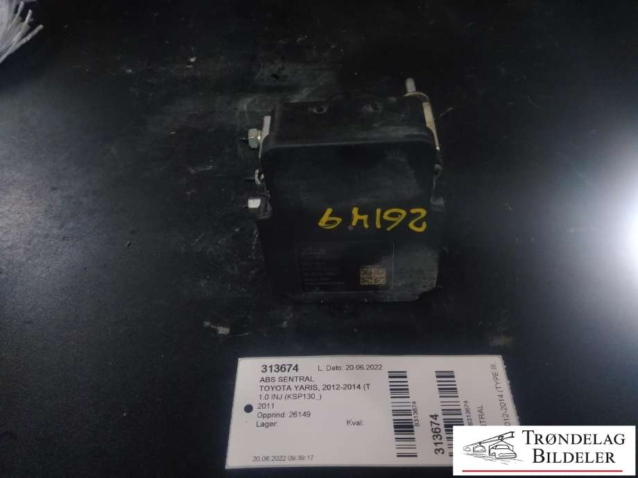 ABS sentral til Toyota Yaris, 2012-2014 (Type III, Fase 1)  (ATE|89541-Q0D170|883100D410)