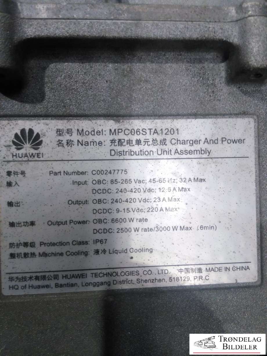 Batterilader (OBC - On Board Charger) til Maxus e-Deliver 3 2020-->>  (MPC06STA1201|C00247775|)