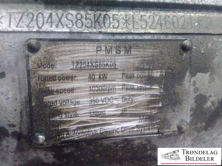Motor elbil foran til Maxus e-Deliver 3 2020-->>  (TZ204XS85K05|L5246021|)