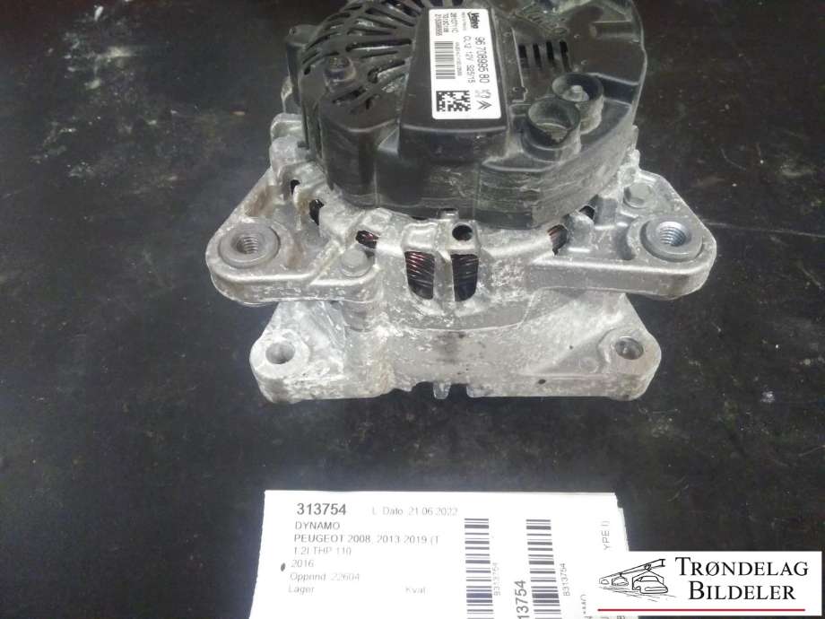 Dynamo til Peugeot 2008 2013-2019 (Type I)  (VALEO|96 708995 80|)