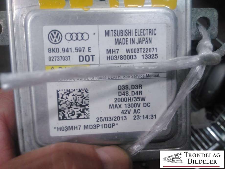 Styreenhet xenon/ballast til VW Golf VII, 2012-2017 (Fase 1)  (8K0941597E)