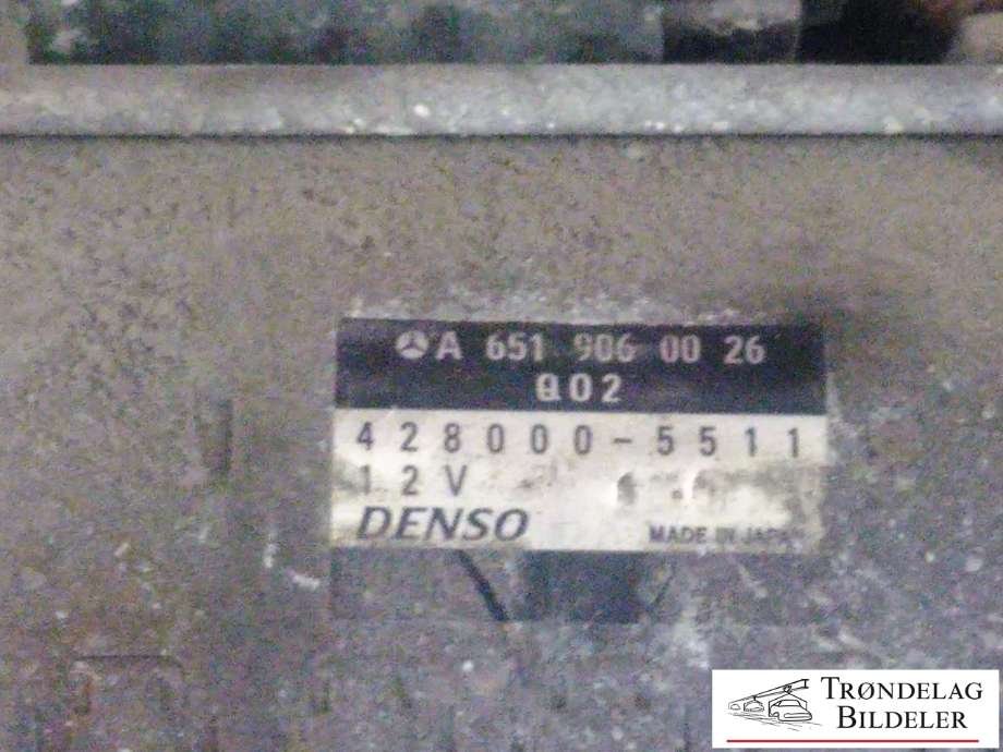 Starter diesel til Mercedes Sprinter 2013-2018 (Fase 2) (906) (906) (DENSO|A651906026|428000-5511|)