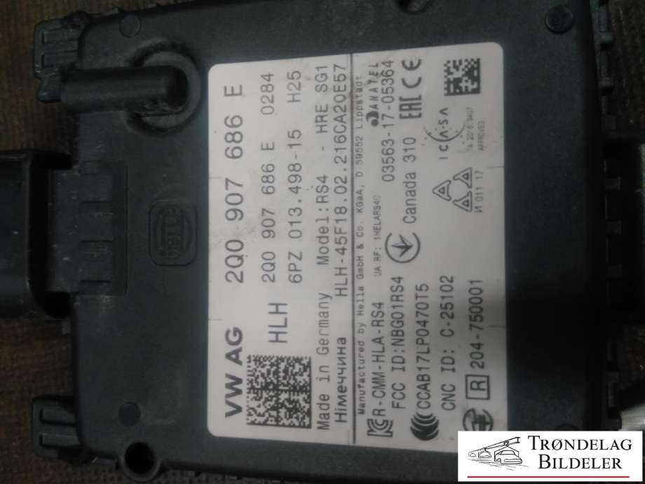 Sensor blindsone til VW ID.4 2020-->>  (VW AG|2Q0907686E|6PZ013498-15|)
