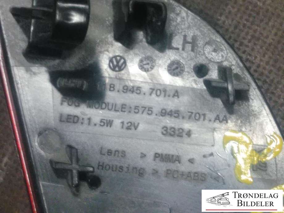 Tåkelykt bak til VW ID.4 2020-->>  (11B945701A|575945701AA|)