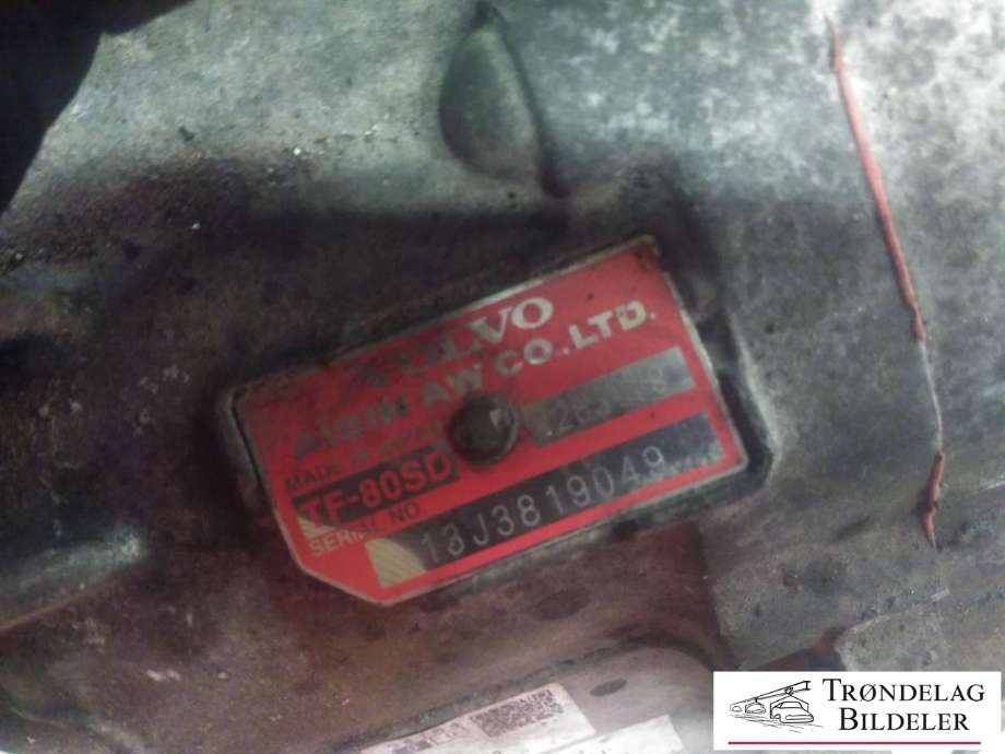 Girkasse automat til Volvo V70 2014-2016 (Type III, Fase 2)  (TF-80SD|31312609|)