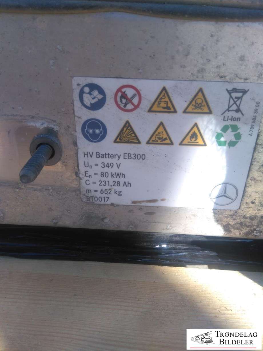 Batteripakke elbil til Mercedes EQC 2019-->>  (A2933407300|A7893408513|)