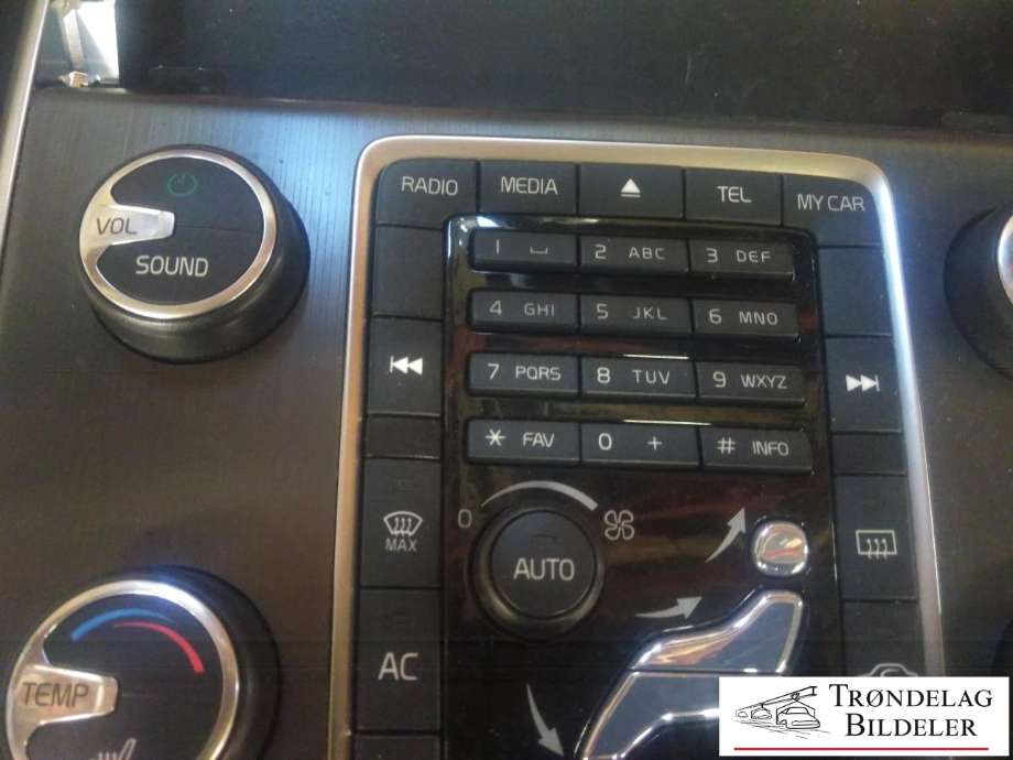 Varmeapparat betjening til Volvo V60 2010-2013 (Type I, Fase 1)  (VOLVO|2292487|8632427|)