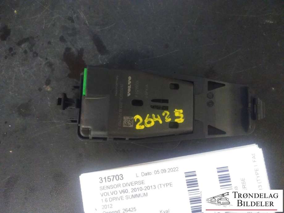 Sensor diverse til Volvo V60 2010-2013 (Type I, Fase 1)  (VOLVO|P31295504|)
