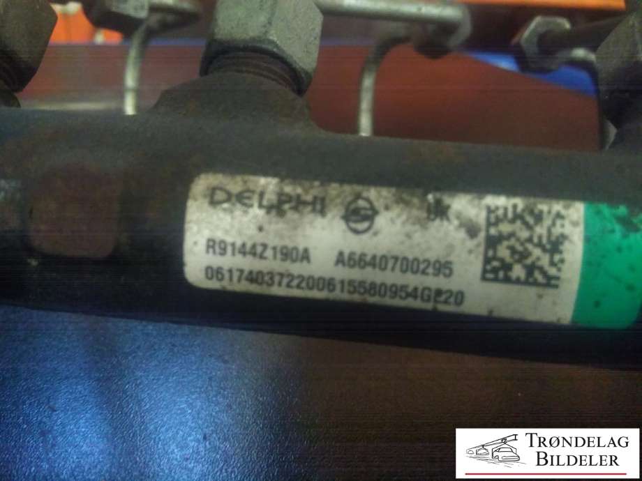 Dyseskinne (fuelrail) til SsangYong Kyron 2006-2008  (DELPHI|R9144Z190A|A6640700295|)