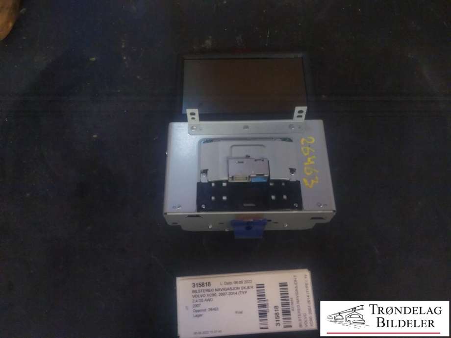 Bilstereo navigasjon skjerm til Volvo XC90, 2007-2014 (Type I, Fase 2)  (VOLVO|30775626-1)