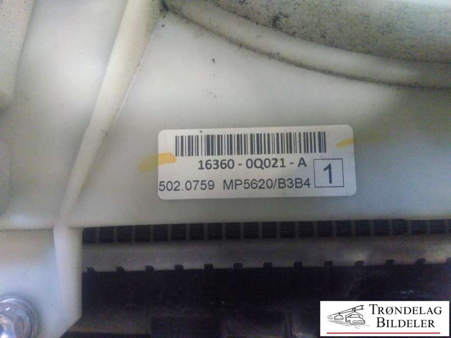 Radiatorpakke til Peugeot 108 2014-->>  (DENSO|16360-0Q021-A|CZ422175-3582|)