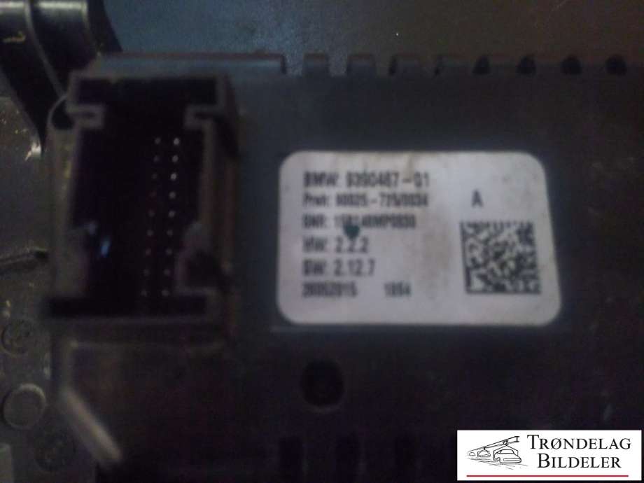 Varmeapparat betjening til BMW X5 2013-2018 (F15) (F15) (BMW|9390467-01|90025-725|15B148MP0830)