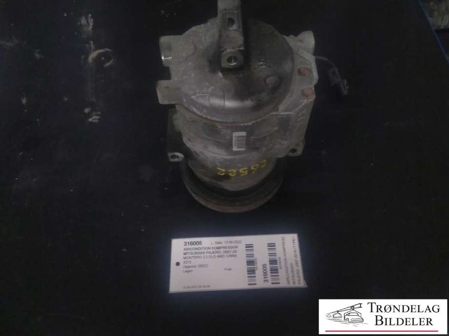Aircondition kompressor til Mitsubishi Pajero, 2007-2016 (Type IV, Fase 1)  (DENSO|447260-8502)