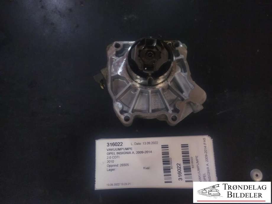 Vakuumpumpe til Opel Insignia A 2009-2014