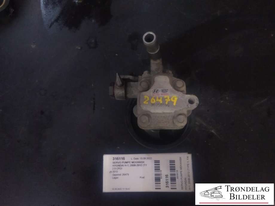 Servo pumpe mekanisk til Hyundai H-1, 2008-2012 (Type II, Fase 1)  (KIA|57100-4H000)