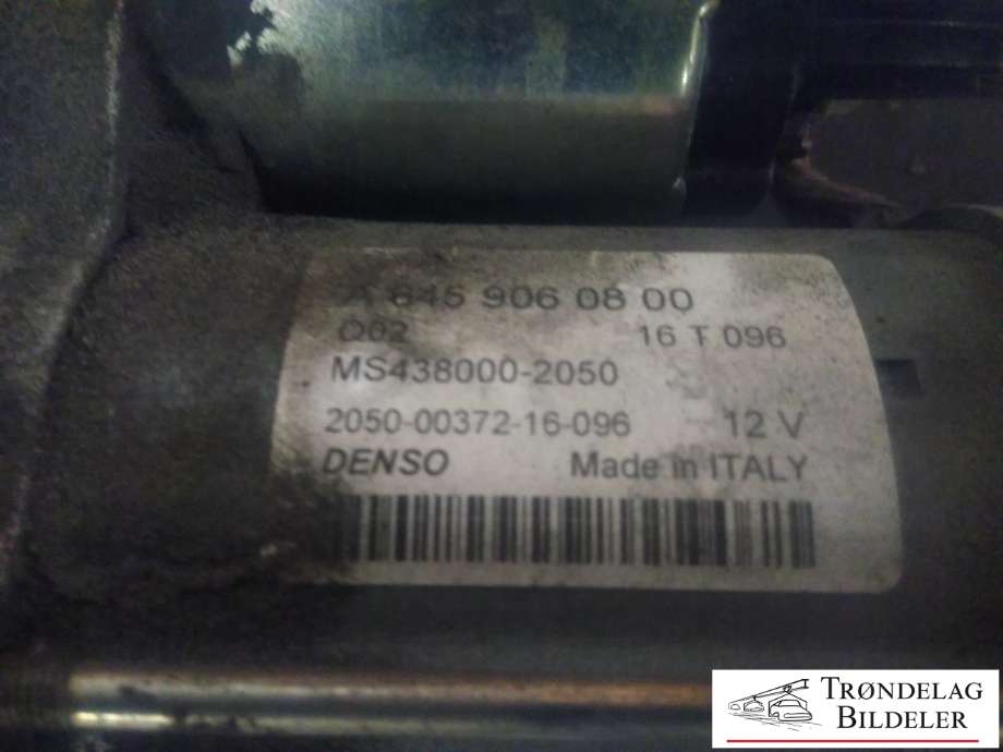 Starter til Mercedes GLA 2014-2020 (X156) (X156) (DENSO|A 645 906 08 00|MS438000-2050|2050-000372-16-096)