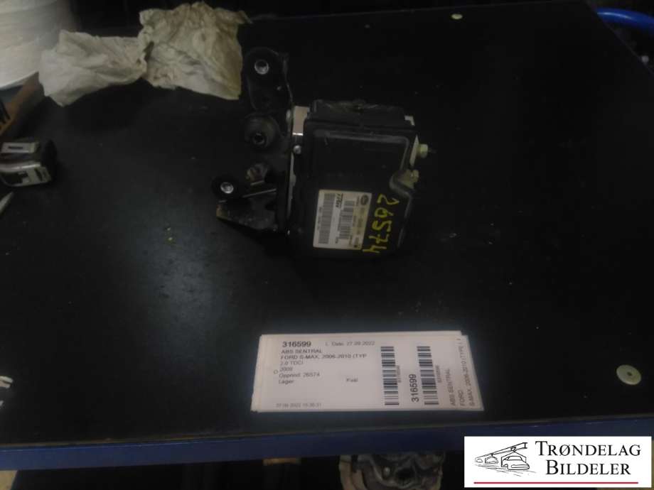 ABS sentral til Ford S-Max 2006-2010 (Type I, Fase 1) (TRW|9G91-2C405-FA|54085182B|16565805)