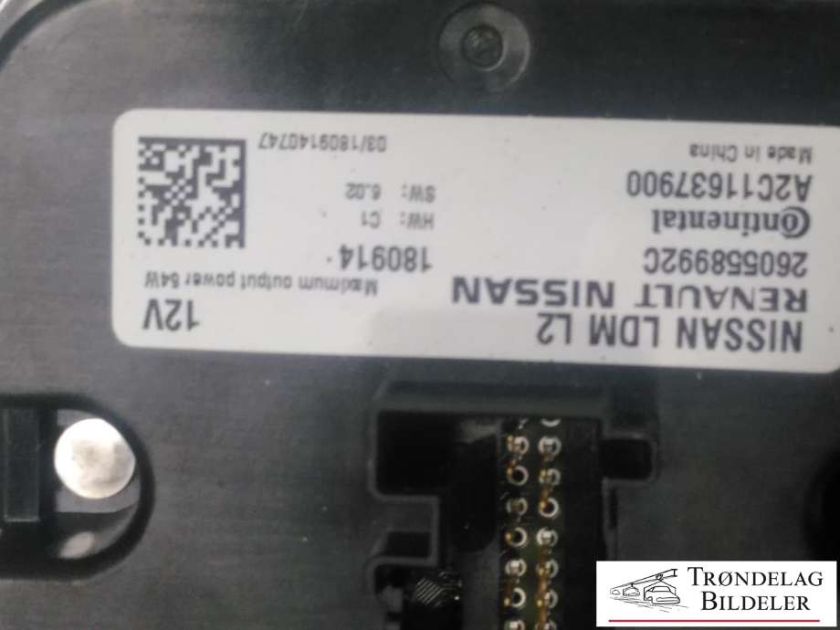 Styreenhet xenon/ballast til Nissan Leaf 2018-->> (Type II)  (260558992C|A2C11637900|)