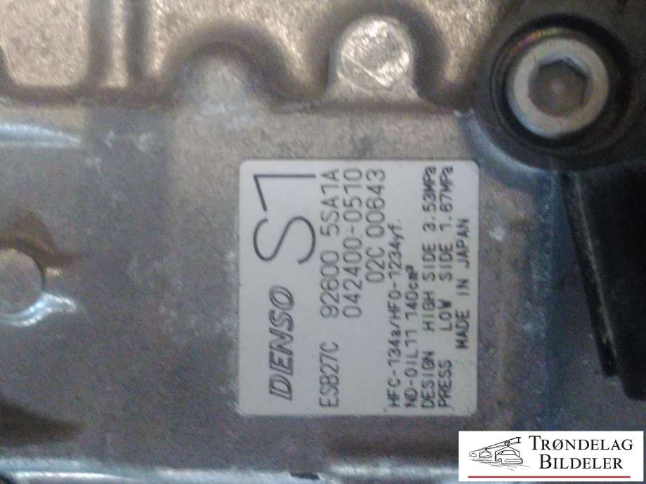 Aircondition kompressor til Nissan Leaf 2018-->> (Type II)  (926005SA1A|)