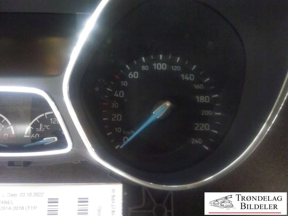 Instrumentpanel til Ford Focus 2014-2018 (Type III, Fase 2)  (FORD|F1ET-10849-BJS|F1ET-14F094-BB|34728231)