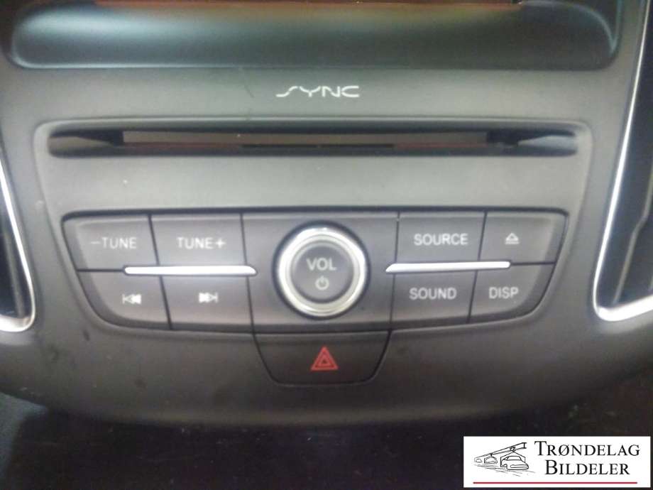 Bilstereo navigasjon betjeningspanel til Ford Focus 2014-2018 (Type III, Fase 2) (FORD|F1ET18K811H|17013771-01|)