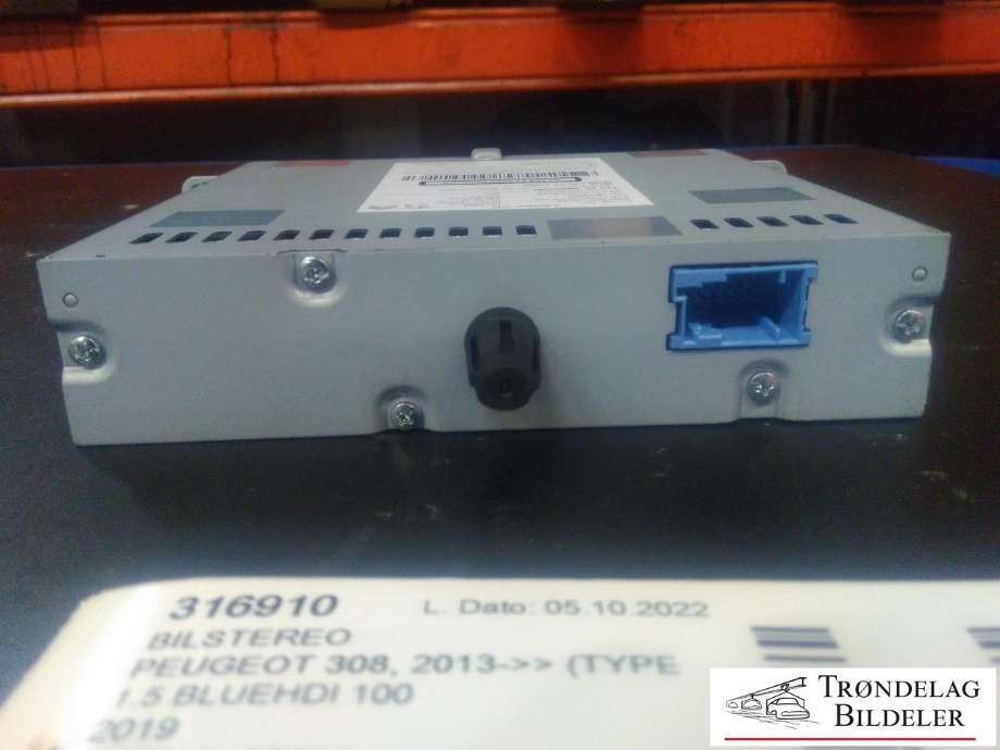 Bilstereo til Peugeot 308 2013-2021 (Type II) (PEUGEOT|9824971580-00|039-4951-00|)
