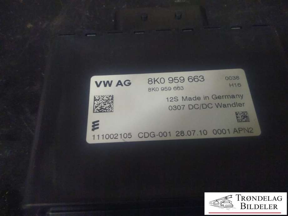Styreenhet diverse til Audi A4 2007-2014 (Type IV) (B8) (B8) (VW AG|8K0 959 663|111002105|)