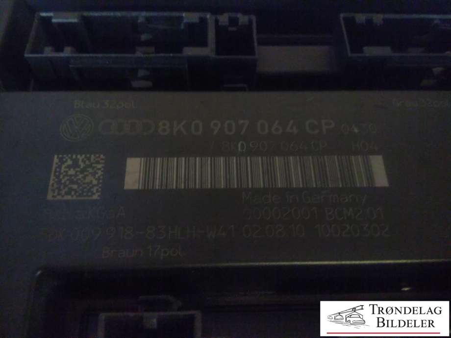 Styreenhet comfort (BCM) til Audi A4 2007-2014 (Type IV) (B8) (B8) (HELLA|8K0 907 064 CP|5DK 009 918-83HLH-W41|)
