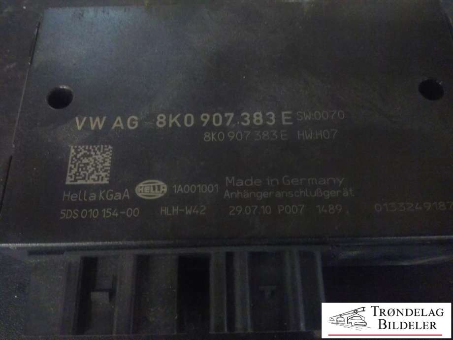 Styreenhet hengerfeste til Audi A4 2007-2014 (Type IV) (B8) (B8) (HELLA|8K0 907 383 E|5DS 010 154-00|0133249187)