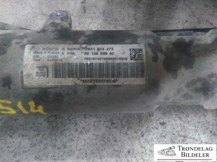 Tannstang til Citroën Jumpy 2016-->> (Type III)  (BOSCH|7831 074 272|98 136 926 80|)