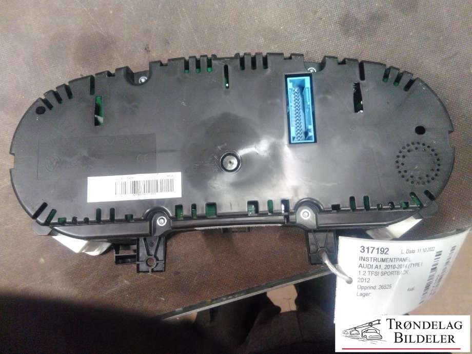Instrumentpanel til Audi A1 2010-2014 (Type I, Fase 1)