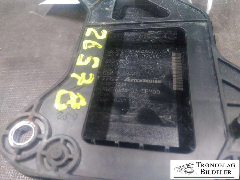 Sensor radar til Peugeot 3008 2016-->> (Type II)  (TRW|98 290 096 80|86299C01|)
