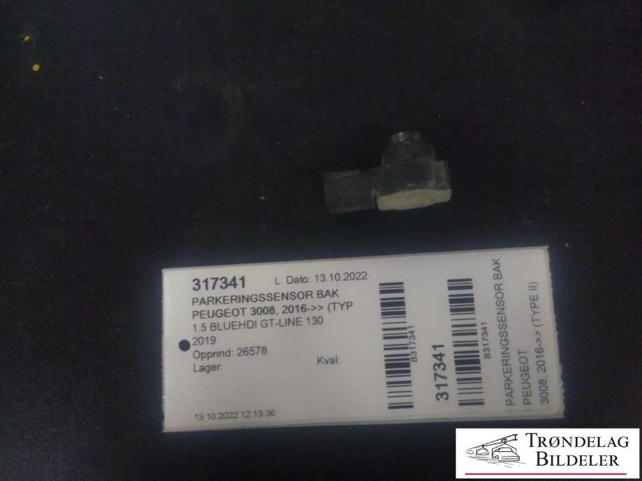 Parkeringssensor bak til Peugeot 3008 2016-->> (Type II) (9827917377|0263053242|)