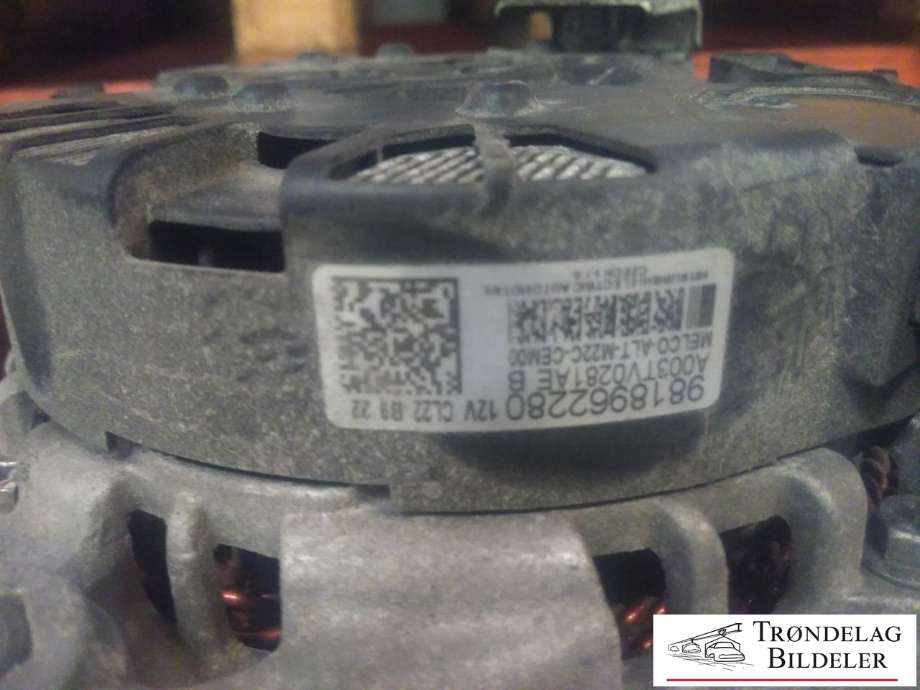 Dynamo diesel til Peugeot 3008 2016-->> (Type II) (9818962280|A003TV0281AEB|)