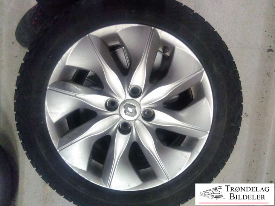 Hjulsett aluminium vinter til Renault Zoe 2013-2019 (Fase 1)  (GISLAVED|195/65R16 5X114.3 6JX15 ET40? CB66.1MM|5-6MM MØNSTERDYBDE|PROD: 06-19)