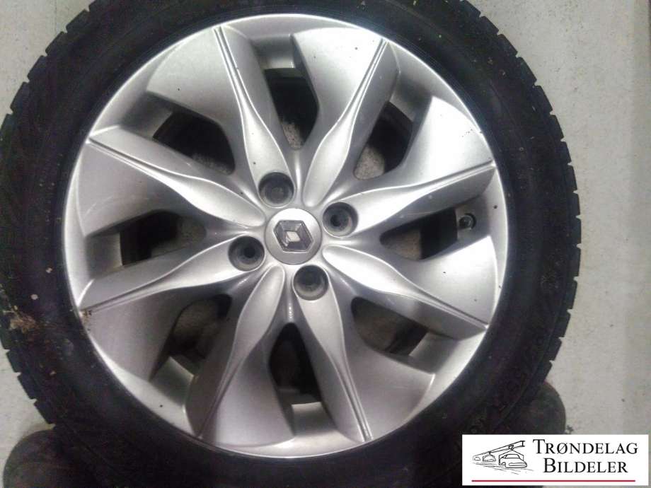 Hjulsett aluminium vinter til Renault Zoe 2013-2019 (Fase 1)  (GISLAVED|195/65R16 5X114.3 6JX15 ET40? CB66.1MM|5-6MM MØNSTERDYBDE|PROD: 06-19)