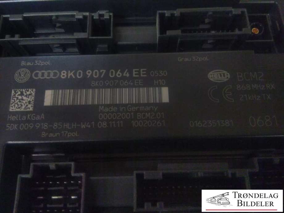 Styreenhet comfort (BCM) til Audi Q5 2008-2012 (Type I, Fase 1)  (HELLA|8K0 907 064 EE|5DK 009 918-85|)