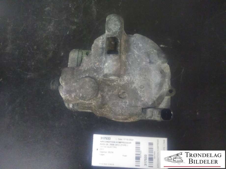 Aircondition kompressor til Audi Q5 2008-2012 (Type I, Fase 1)  (DENSO|8K0260805|8K0260805L|6SEU14C|447150-1453|89052|4E0.260.805 J|4F0.260.805 G|4F0.260.805 I|4F0.260.805 J|4F0.260.805 M|4F0.260.805 S|4F0260805AA|4F0260805AC|4F0260805AE|4F0260805AG|4F0260805AL|4F0260805AN|ACP495|8E0260805BP|8E0260805BQ|8E0260805BR|8E0260805BS|8E0260805CB|4F0260805P|447190-6442|4F0260805I|4F0260805AP|4F0260805N|4F0260805S|4E0260805J|4F0260805G|4F0260805J|4F0260805M)