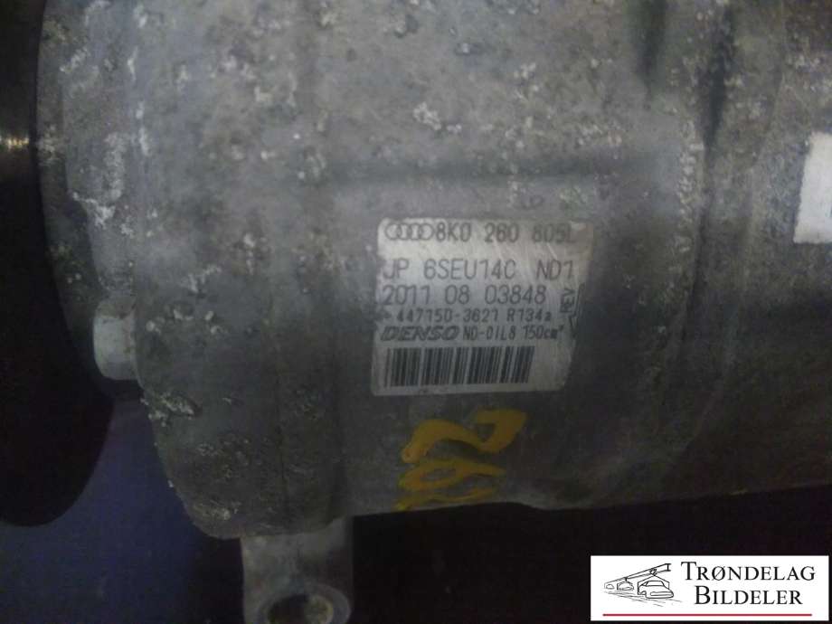 Aircondition kompressor til Audi Q5 2008-2012 (Type I, Fase 1)  (DENSO|8K0260805|8K0260805L|6SEU14C|447150-1453|89052|4E0.260.805 J|4F0.260.805 G|4F0.260.805 I|4F0.260.805 J|4F0.260.805 M|4F0.260.805 S|4F0260805AA|4F0260805AC|4F0260805AE|4F0260805AG|4F0260805AL|4F0260805AN|ACP495|8E0260805BP|8E0260805BQ|8E0260805BR|8E0260805BS|8E0260805CB|4F0260805P|447190-6442|4F0260805I|4F0260805AP|4F0260805N|4F0260805S|4E0260805J|4F0260805G|4F0260805J|4F0260805M)