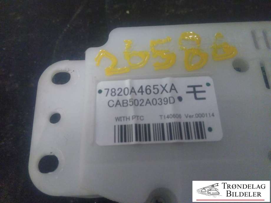 Varmeapparat betjening til Mitsubishi Outlander 2012-2015 (Type III, Fase 1)  (7820A465XA|CAB502A039D|)