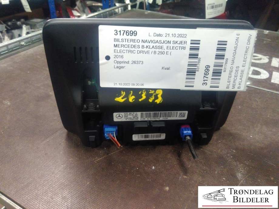 Bilstereo navigasjon skjerm til Mercedes B-Klasse, electric drive 2014-2018 (W242) (W242) (A1669007814|)