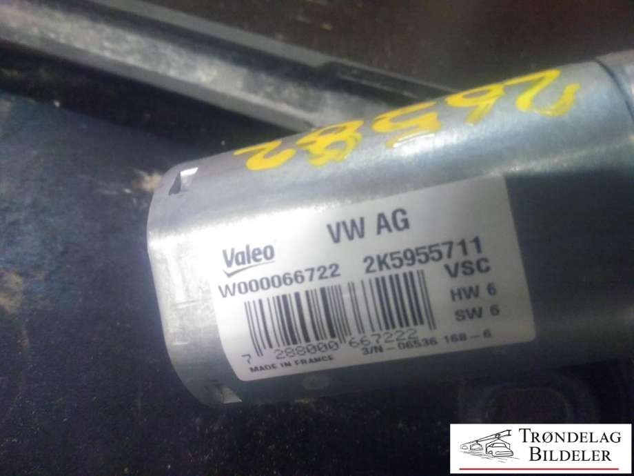 Viskermotor bakrute til VW Caddy 2015-2020 (Type III, Fase 3) (VALEO|2K955711|W00066722|)