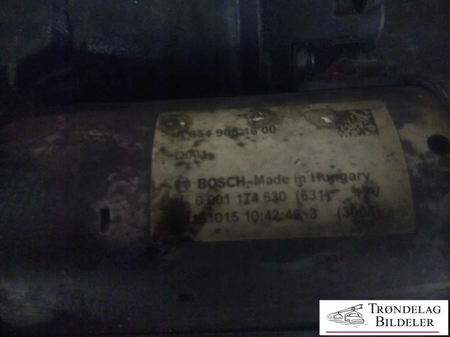 Starter diesel til Mercedes E-Klasse 2016-2023 (W213) (W213) (BOSCH|A 654 906 16 00|0 001 174 630|20181015)