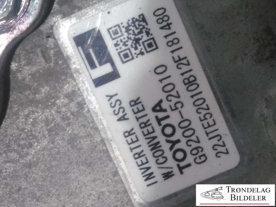 Inverter hybrid til Toyota Yaris 2012-2014 (Type III, Fase 1)  (G9200-52010|G920052010|)