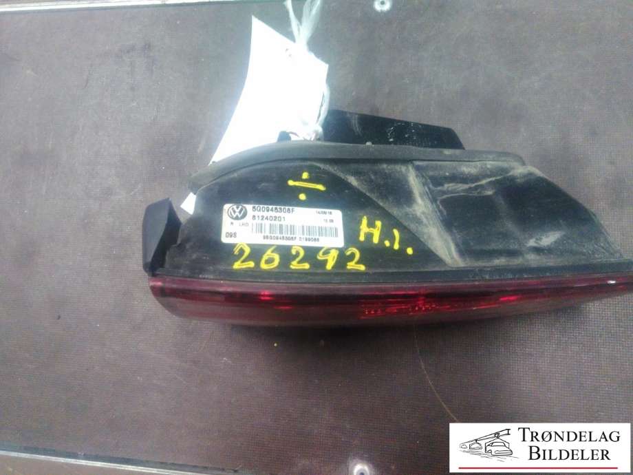Baklykt høyre indre til VW Golf VII 2012-2017 (Fase 1)  (5G0 945 308 F|81240201|)