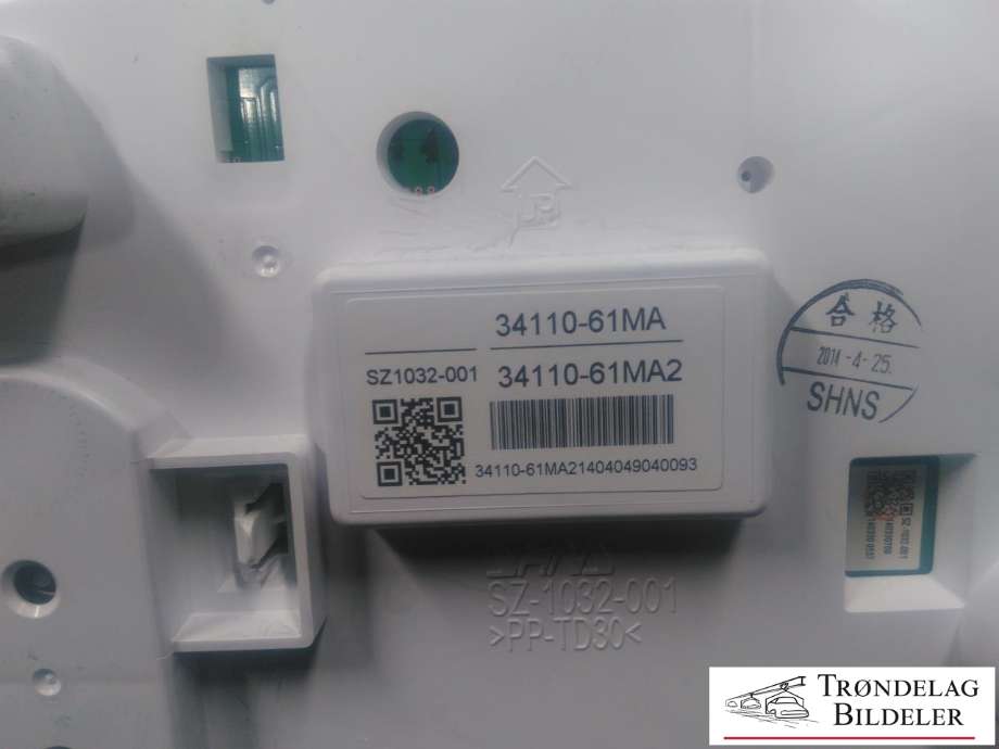 Instrumentpanel til Suzuki SX4 S-CROSS 2013-->> (Type II)  (34110-61MA|34110-61MA2|)