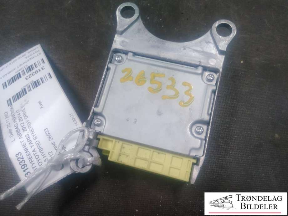 Styreenhet airbag hovedsensor til Toyota Yaris 2012-2014 (Type III, Fase 1) (TOYOTA|89170-0D540|)