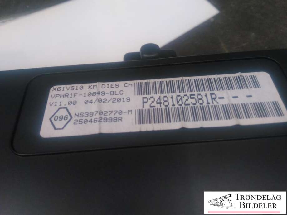 Instrumentpanel til Mercedes Citan 2012-2021 (W415) (W415) (P248102581R|BPHR1F-10849-BLC|250462998R)
