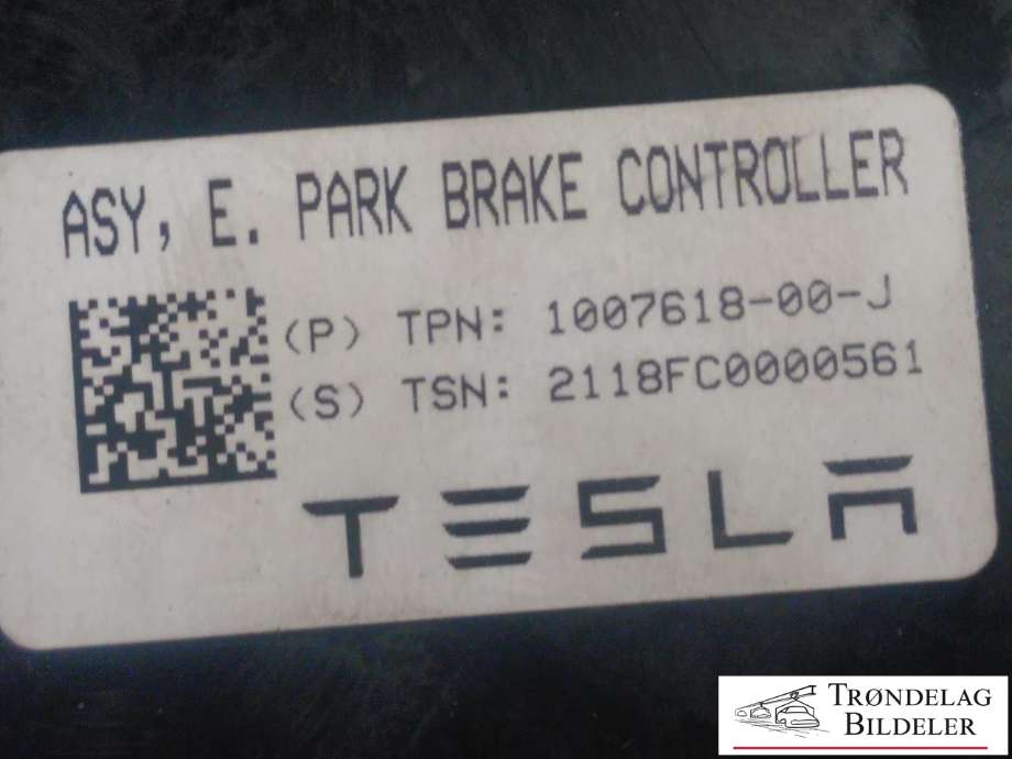 Styreenhet elektrisk parkbrems (EPB - Electric Parking Brake) til Tesla Model S 2016-2021 (Fase 2)  (1007618-00-J|)